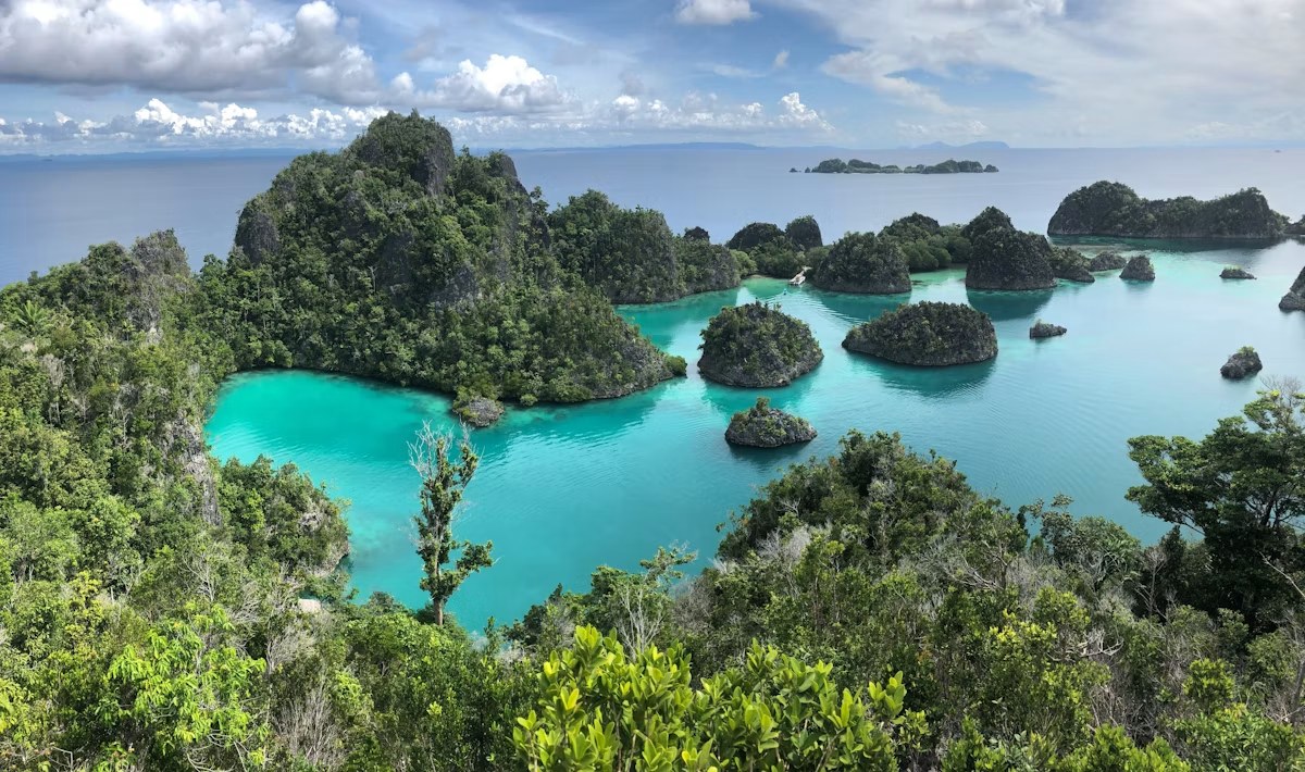 Lanskap gugusan pulau Raja Ampat